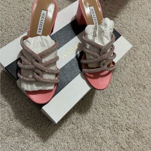 Aquazzura kitten heel sandal